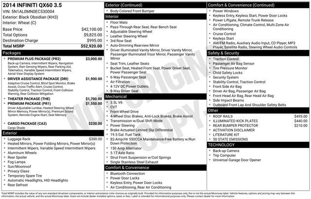 2014 INFINITI QX60 Base