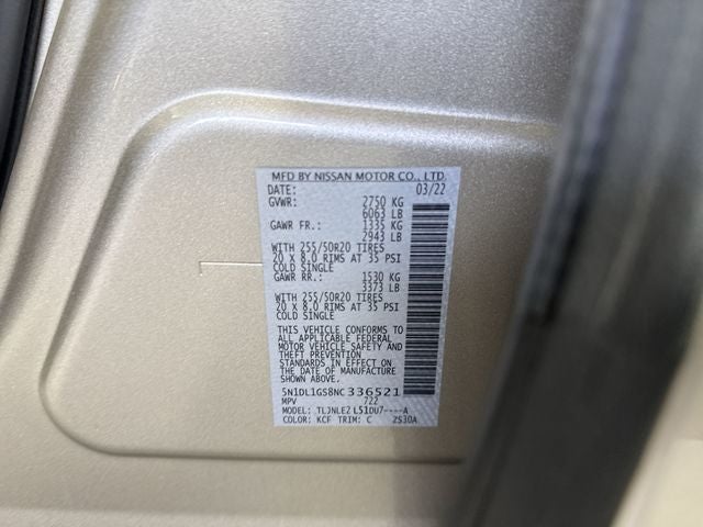 2022 INFINITI QX60 Sensory