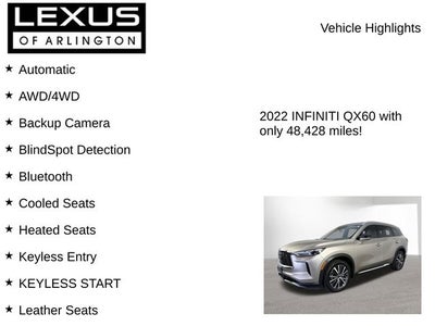 2022 INFINITI QX60 Sensory