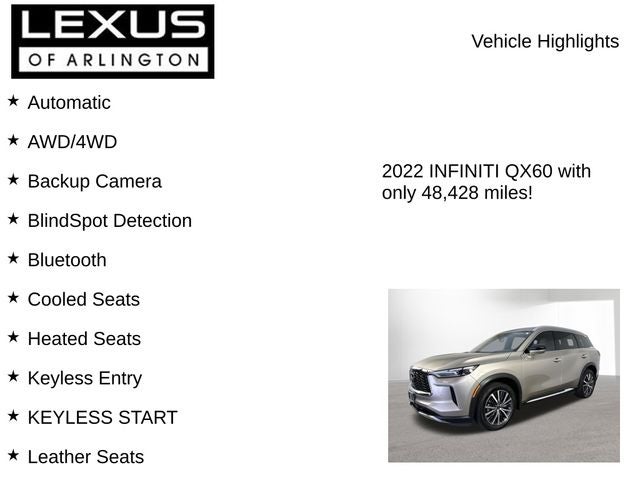 2022 INFINITI QX60 Sensory