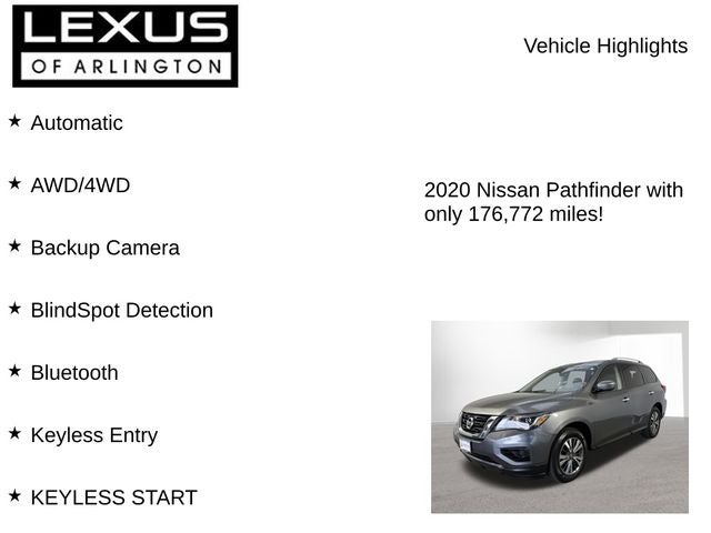 2020 Nissan Pathfinder S