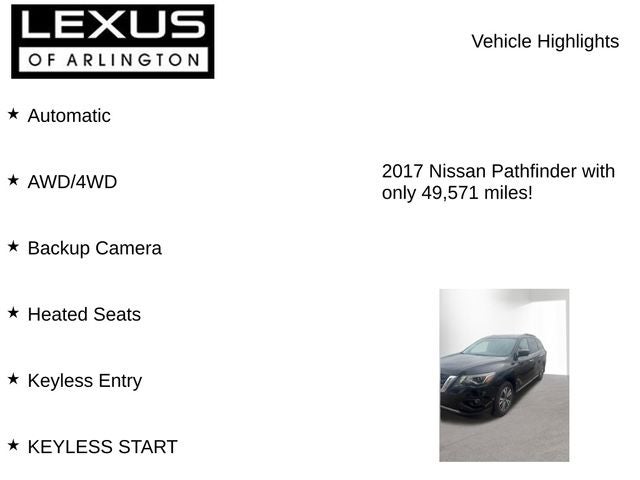 2017 Nissan Pathfinder SL