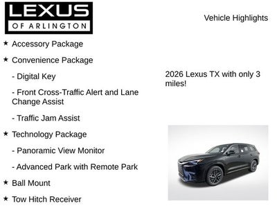 2026 Lexus TX TX 350 Luxury