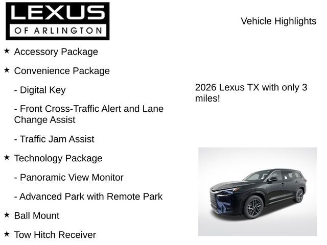 2026 Lexus TX TX 350 Luxury