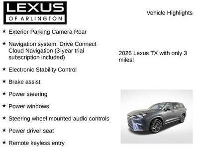 2026 Lexus TX TX 350 Luxury