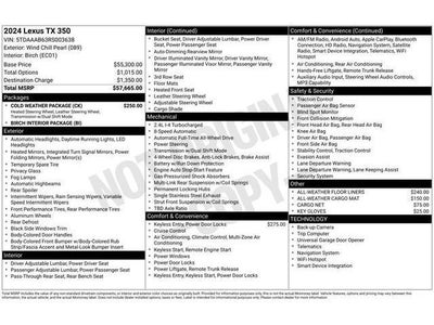 2024 Lexus TX 350 TX 350
