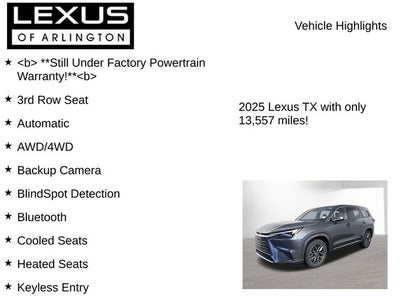 2025 Lexus TX 350 PREMIUM AWD