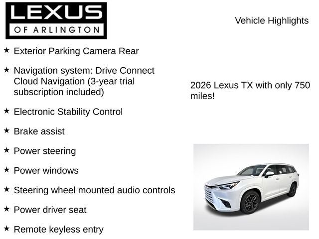 2026 Lexus TX TX 350 Luxury