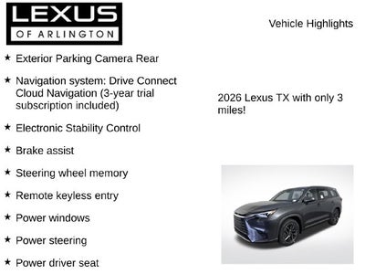 2026 Lexus TX TX 350 Premium