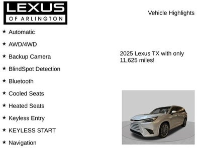 2025 Lexus TX TX 350 Luxury