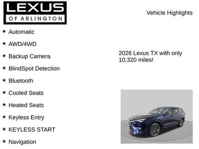 2026 Lexus TX TX 350 Luxury