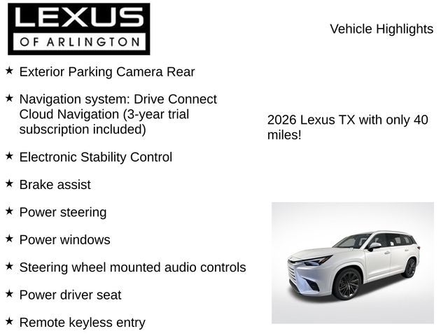 2026 Lexus TX TX 350 Luxury