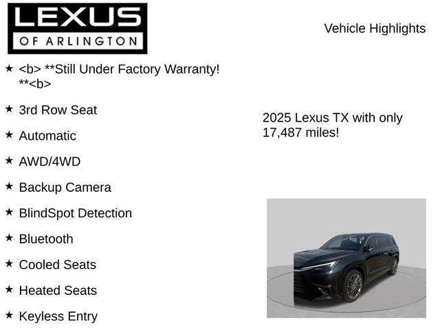 2025 Lexus TX 350 TX 350