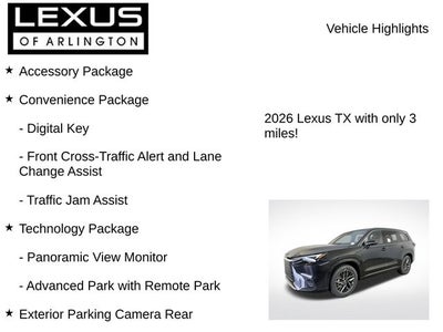 2026 Lexus TX TX 350 Premium