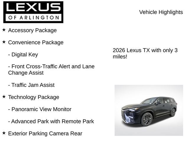 2026 Lexus TX TX 350 Premium
