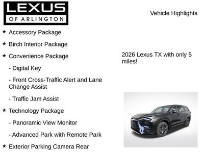 2026 Lexus TX TX 350 Premium