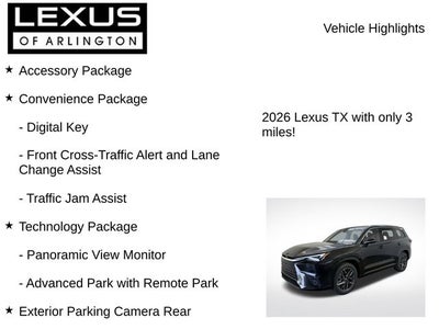 2026 Lexus TX TX 350 Luxury