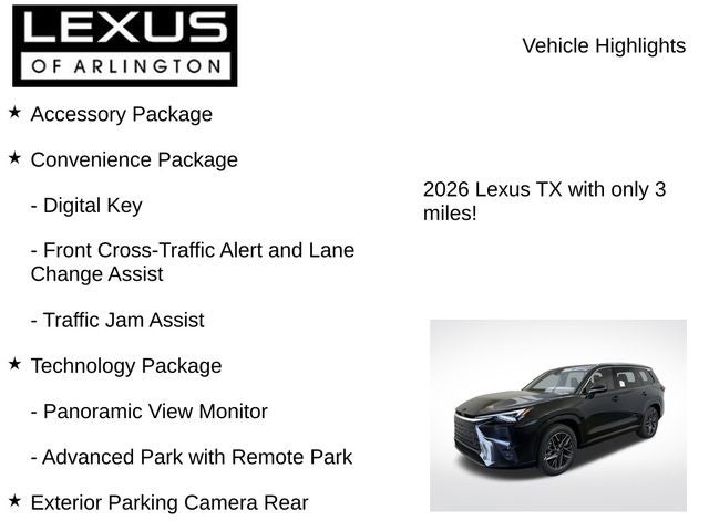 2026 Lexus TX TX 350 Luxury