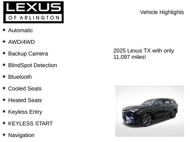 2025 Lexus TX TX 350 Luxury
