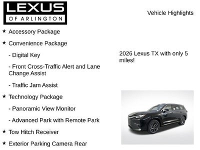 2026 Lexus TX TX 350 Premium
