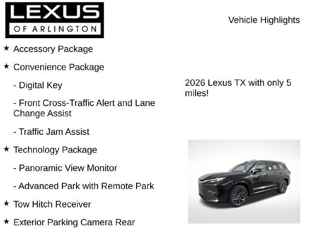 2026 Lexus TX TX 350 Premium