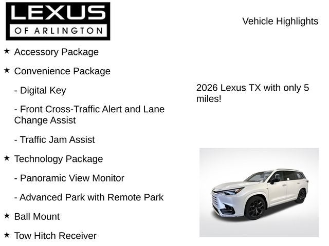 2026 Lexus TX TX 500h F SPORT Performance Premium