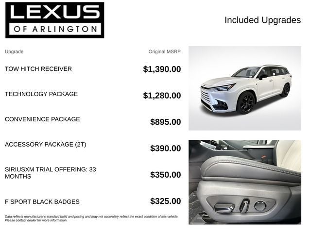 2026 Lexus TX TX 500h F SPORT Performance Premium