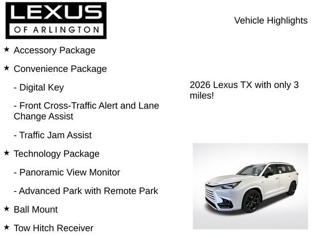 2026 Lexus TX TX 500h F SPORT Performance Premium