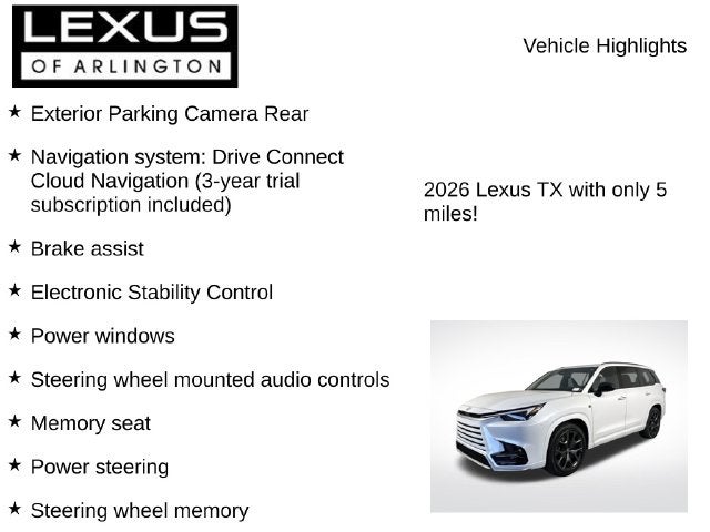 2026 Lexus TX TX 500h F SPORT Performance Premium