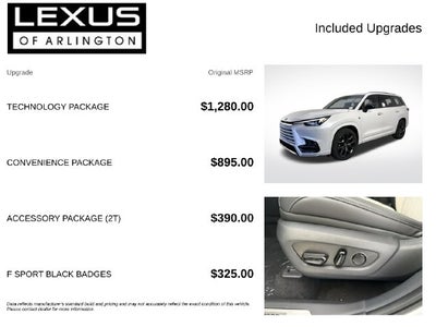 2026 Lexus TX TX 500h F SPORT Performance Premium