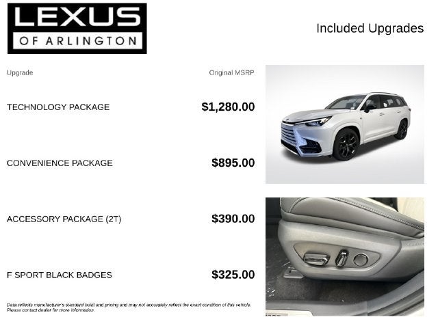 2026 Lexus TX TX 500h F SPORT Performance Premium