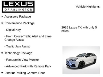 2026 Lexus TX TX 500h F SPORT Performance Premium