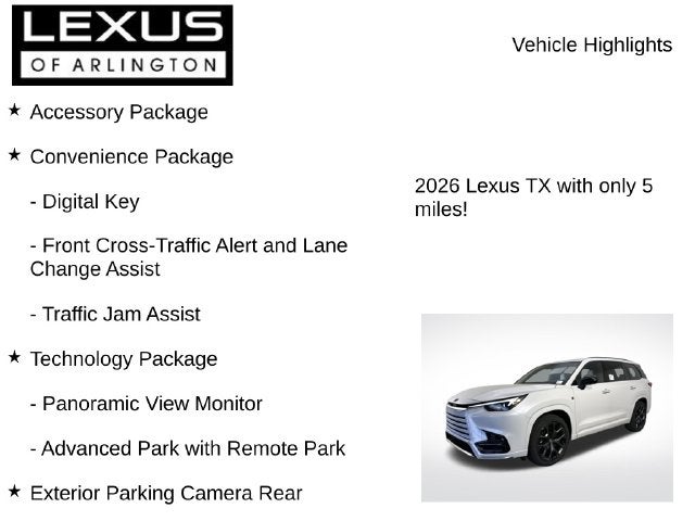 2026 Lexus TX TX 500h F SPORT Performance Premium
