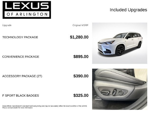 2026 Lexus TX TX 500h F SPORT Performance Premium