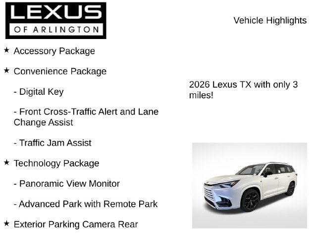 2026 Lexus TX TX 500h F SPORT Performance Premium