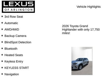 2026 Toyota Grand Highlander Hybrid XLE