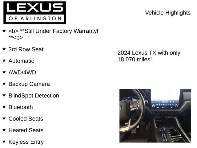 2024 Lexus TX 550h+ Luxury