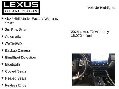2024 Lexus TX 550h PLUS LUXURY AWD