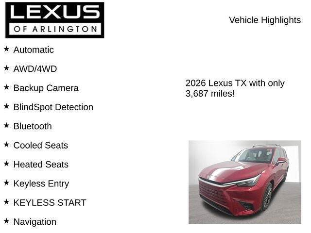 2026 Lexus TX 550h+ TX 550h+ Luxury