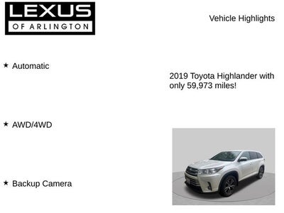 2019 Toyota Highlander LE