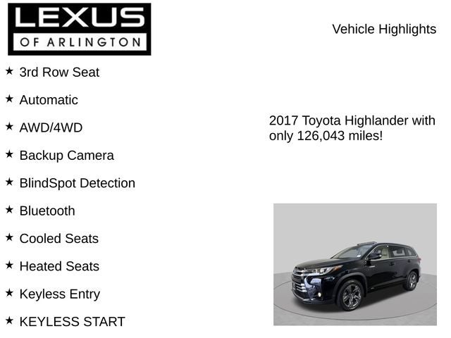 2017 Toyota Highlander Hybrid Hybrid Limited