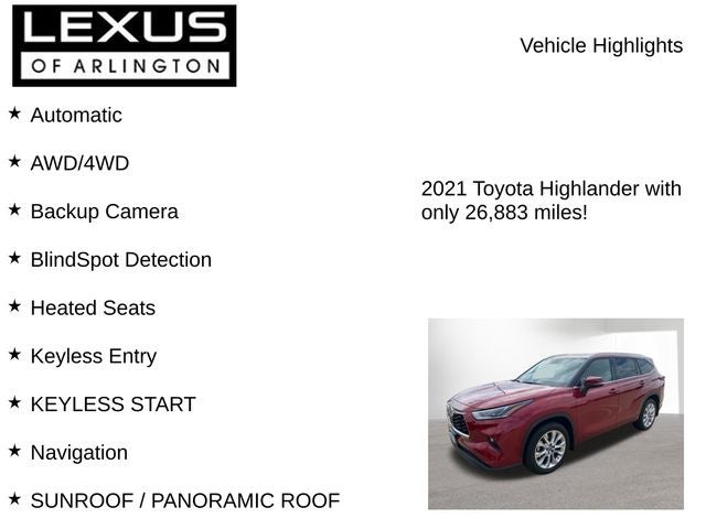 2021 Toyota Highlander Limited