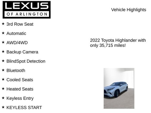2022 Toyota Highlander Hybrid Platinum