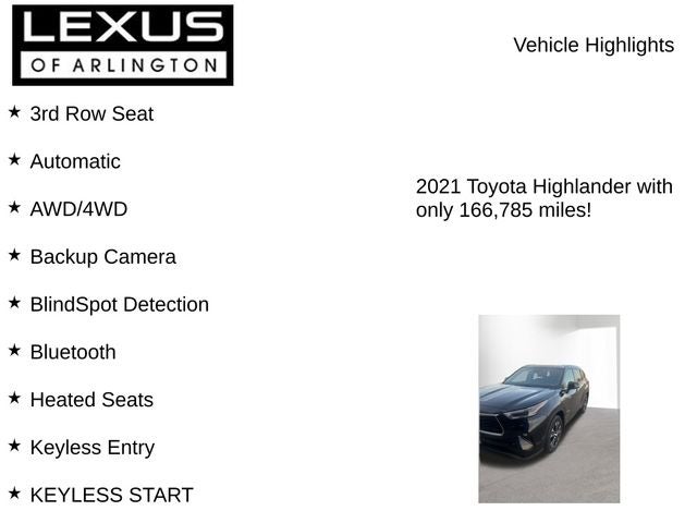 2021 Toyota Highlander Hybrid XLE