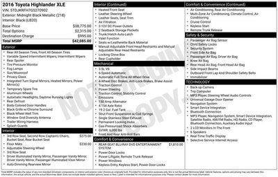 2016 Toyota Highlander XLE