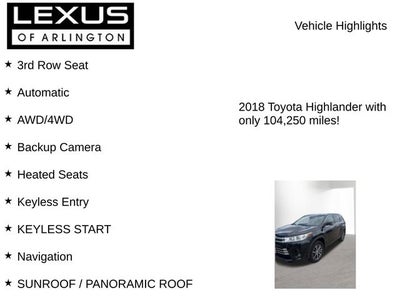 2018 Toyota Highlander SE