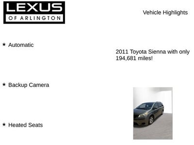 2011 Toyota Sienna LE AAS
