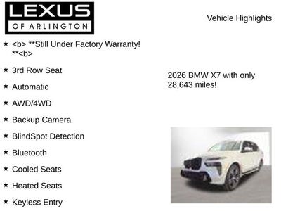 2026 BMW X7 xDrive40i