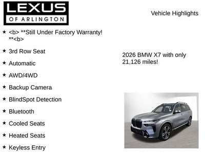 2026 BMW X7 xDrive40i