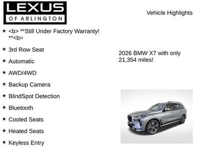 2026 BMW X7 xDrive40i